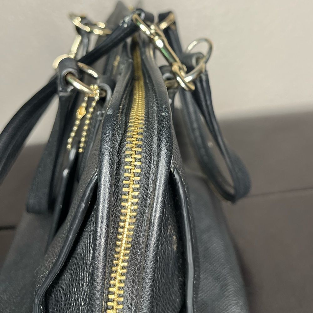 Coach Purse In Black Pebble Leather Nolita Satchel Women’s Bags 35650​​​ - Picture 10 of 16